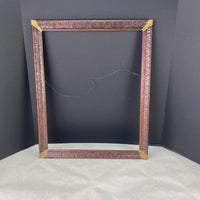 Vintage Embossed Wood Picture Frame Gold Accent 16X 20