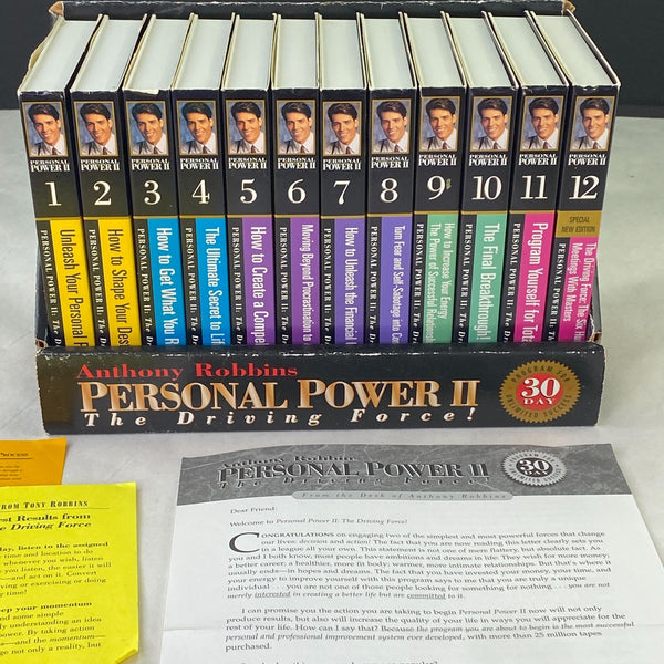 Anthony Robbins Personal Power II The Driving Force Cassette Box Set