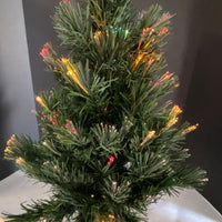 Holiday Time Fiber Optic Christmas Tree 32" with Box