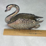 Vintage Godinger Silver Plated Swan Napkin Holder