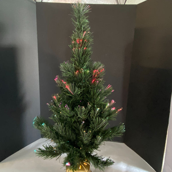 Holiday Time Fiber Optic Christmas Tree 32" with Box