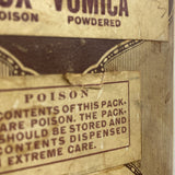 Vintage McKesson's Nux Vomica Powder Medicine Cardboard Tin Empty