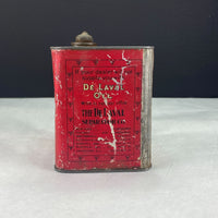 Vintage De Laval Cream Separators Half Gallon Oil Tin Can Advertising