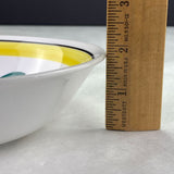 Vintage Fine Ironstone China Hand Painted Flower Yellow 7" Bowl