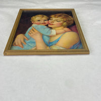 Vintage Mother and Baby J Knowles Hare Framed Print