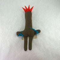 Vintage Hand Made Fabric Gag Gift Dammit Doll 12"