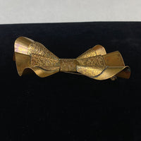 Vintage Brass Bow Brooch Pin