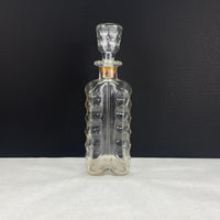 Vintage Ezra Brooks Bourbon Decanter Bottle with Stopper