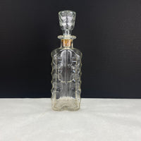 Vintage Ezra Brooks Bourbon Decanter Bottle with Stopper