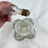 Vintage Ezra Brooks Bourbon Decanter Bottle with Stopper