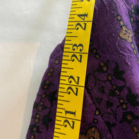 Coldwater Creek Jacket Purple Black Lined Size 6