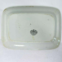 Vintage T Furnival & Sons England Copper Tea Leaf Ironstone Platter