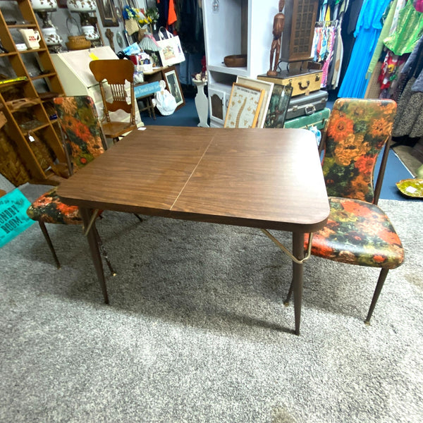 Vintage Retro 70's Dining Room Table and Chairs