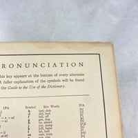 Vintage 1951 Websters New World Dictionary Encyclopedic Edition Hardcover