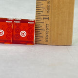 Vintage Casino Dice Bullseye Red Translucent Lot of 3 Sets